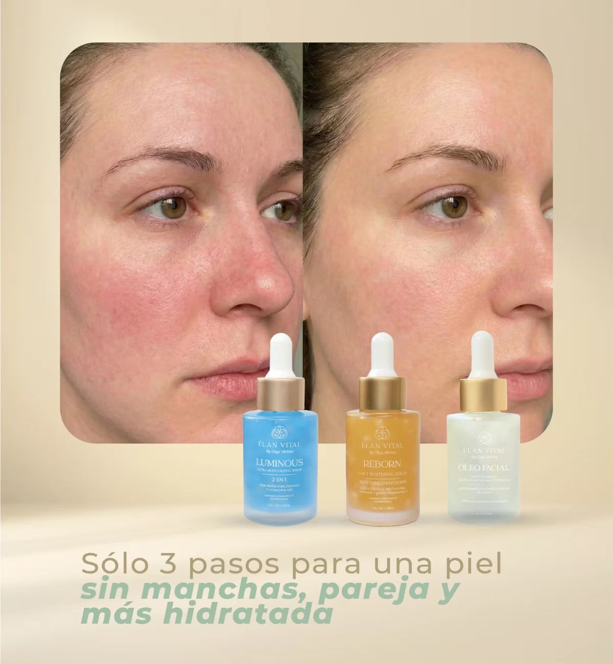 Rutina Facial Anti-Edad: Suero Día + Suero Noche + Óleo Antioxidante